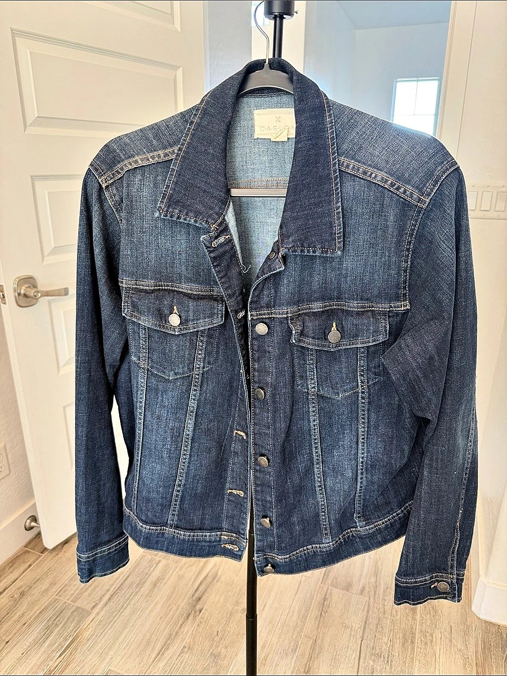 GASLON Denim Jacket in Blue Size XS Like New